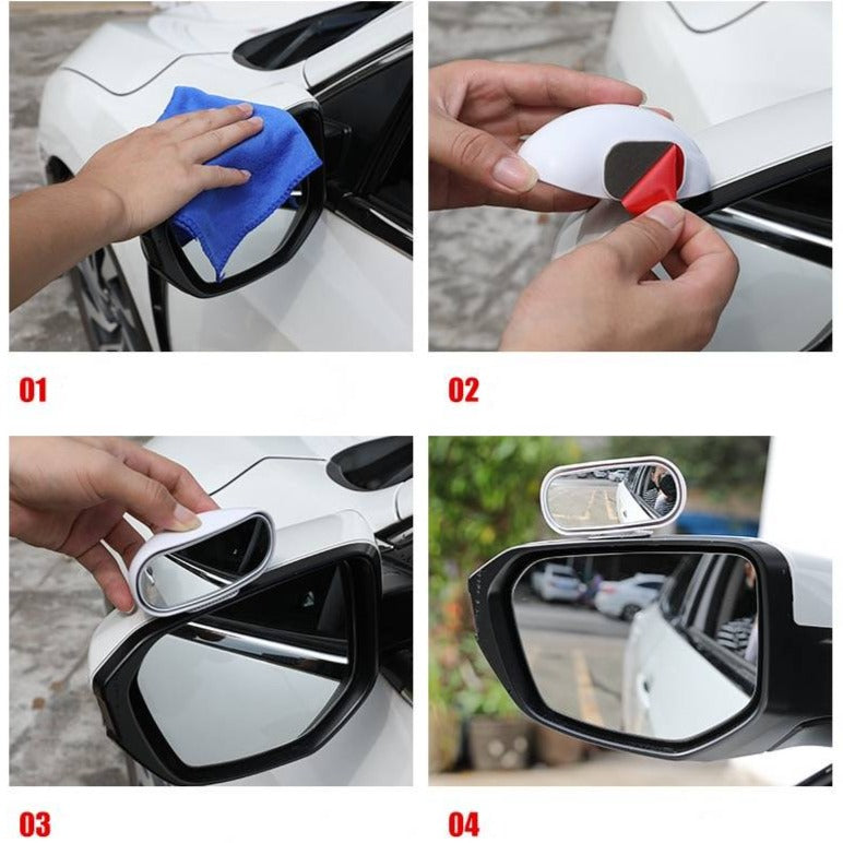 Mini Espelho Retrovisor Universal Ajustável 360° Ponto Cego